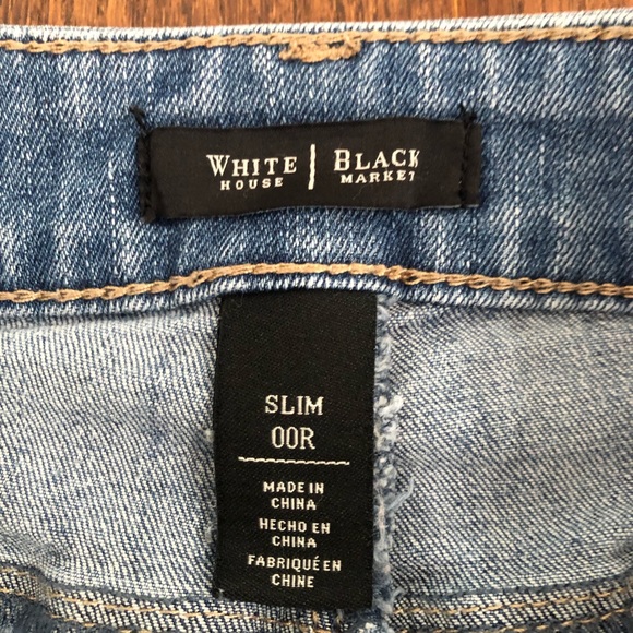 White House Black Market Distressed Jeans - Picture 7 of 8